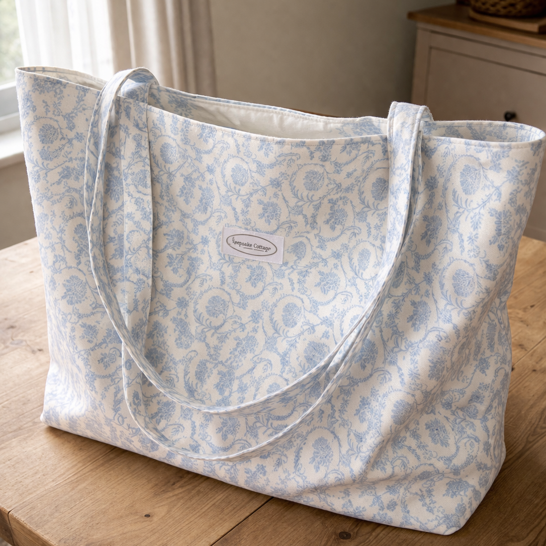 Large Handmade Tote Bag