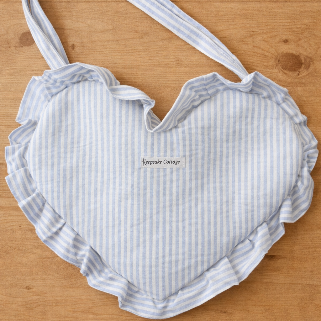 Heart Ruffle Tote