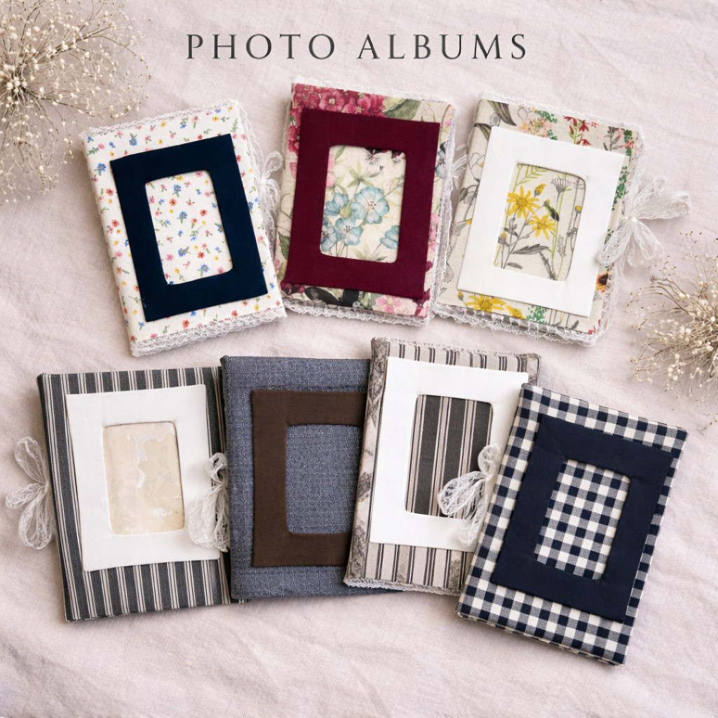 Handmade Fabric 4x6 Photo Album Cover