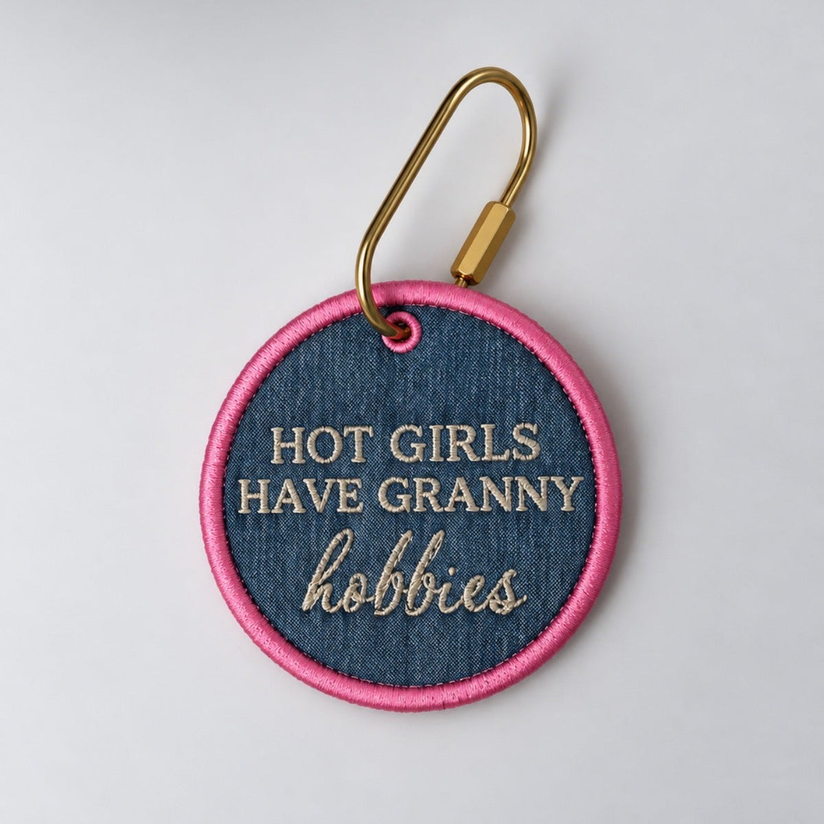 Hot Girls Have Granny Hobbies Bag Tag