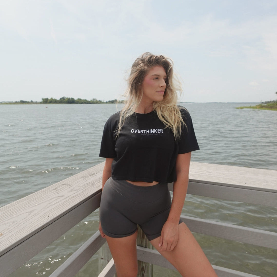 The Seen Collection | Embroidered Boxy Cropped Tee