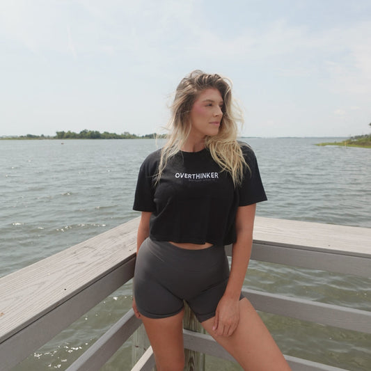 The Seen Collection | Embroidered Boxy Cropped Tee